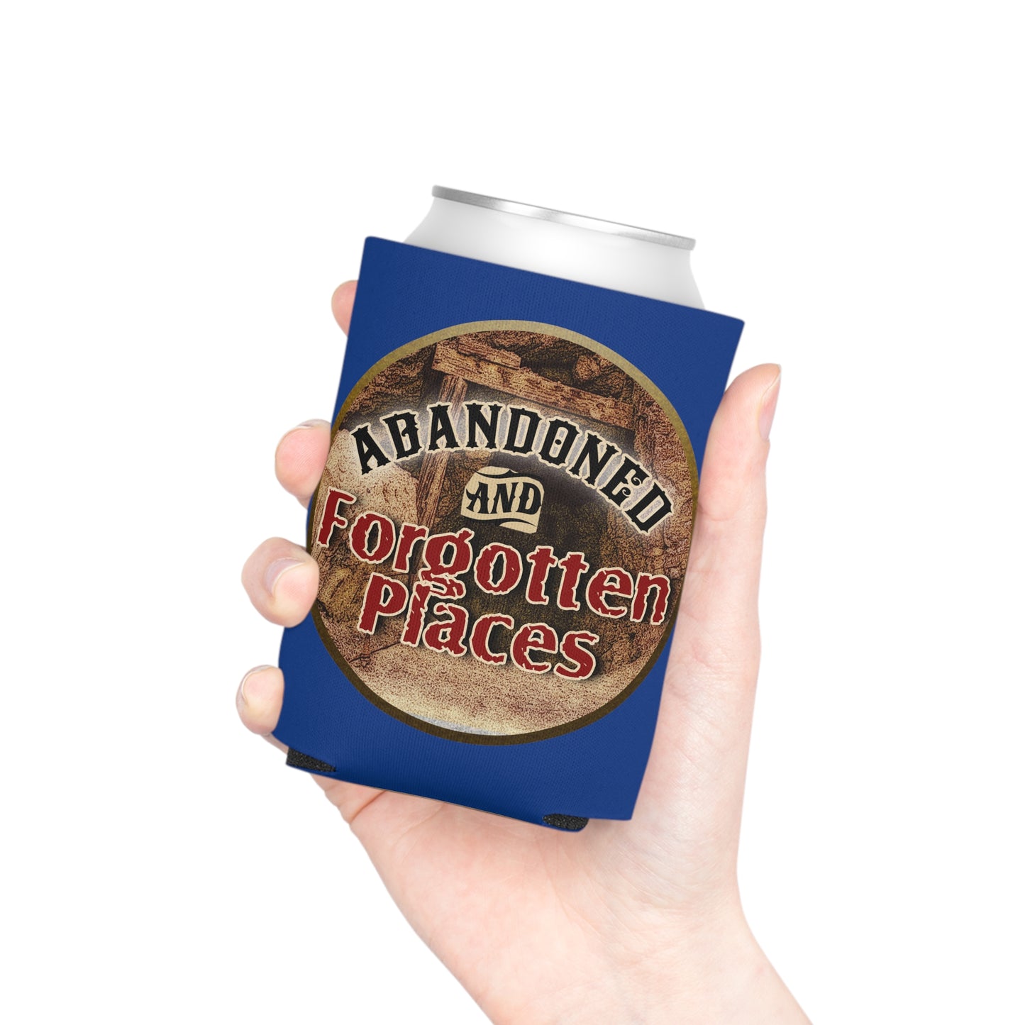 A&FP Logo Can Cooler (Dark Blue)