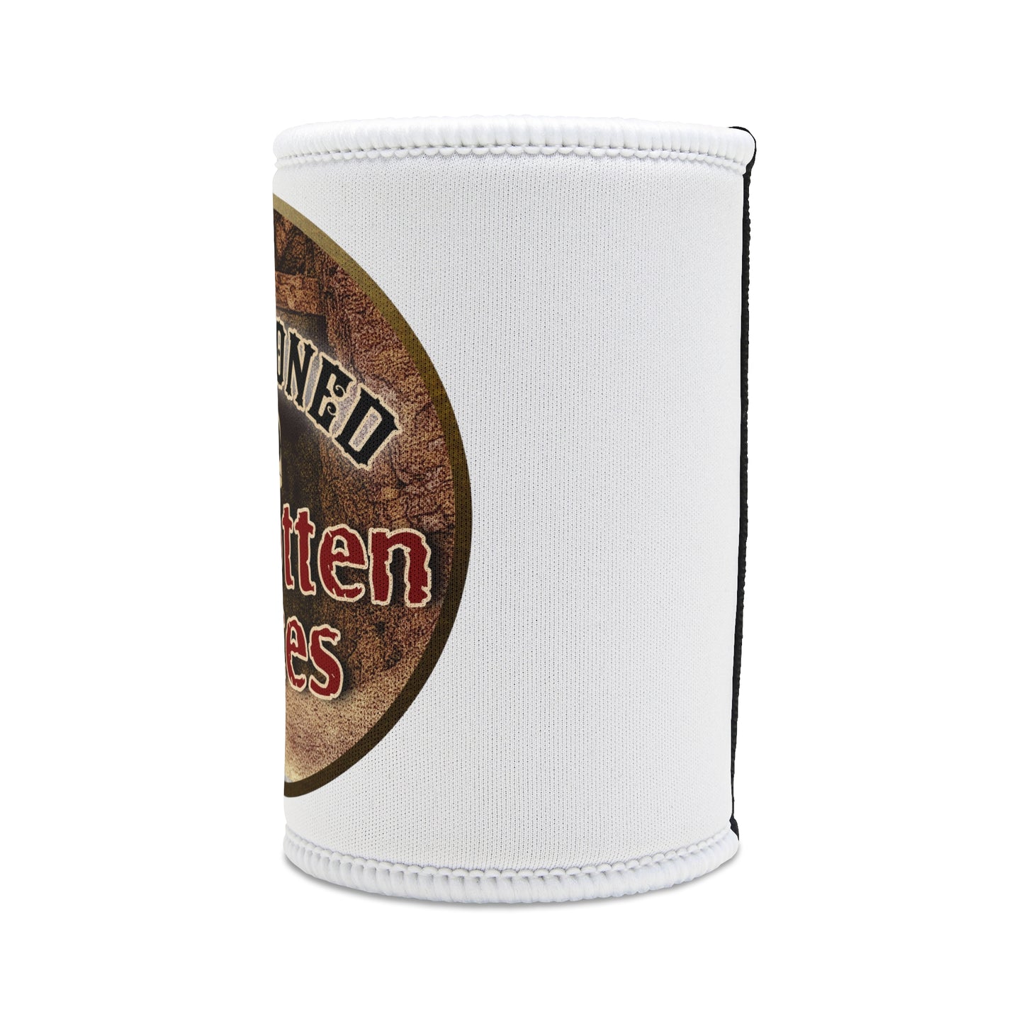 A&FP Logo Stubby Cooler (White)