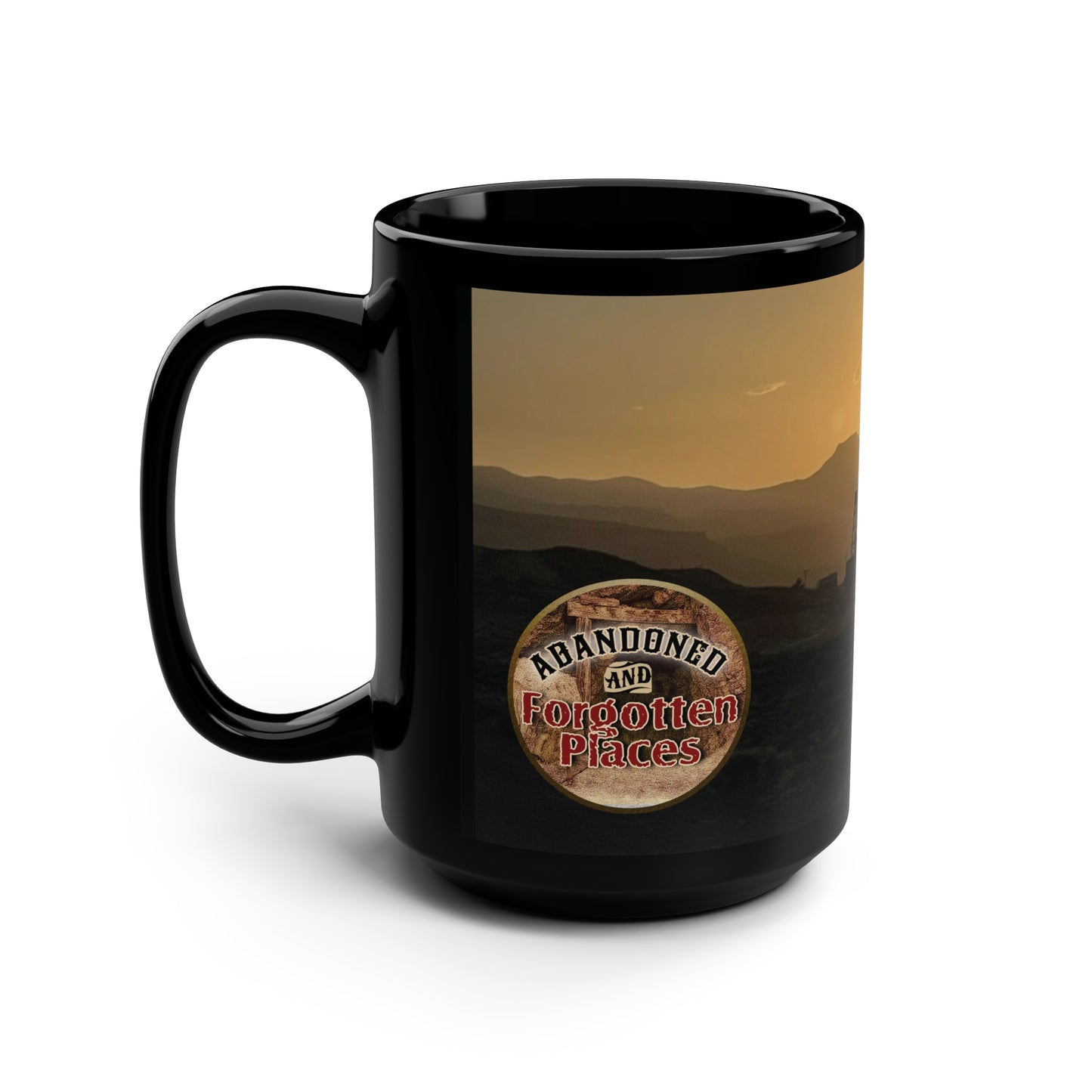 Abandoned & Forgotten Places Sunset Mug, 15oz