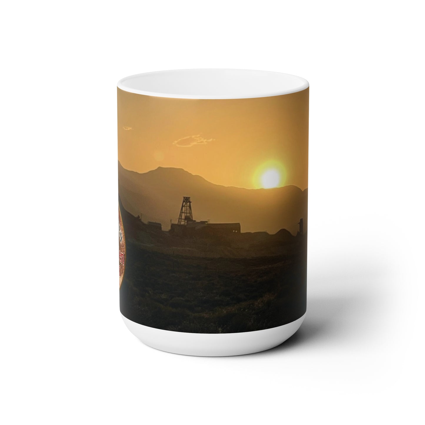 Abandoned & Forgotten Places Sunset Mug, 15oz