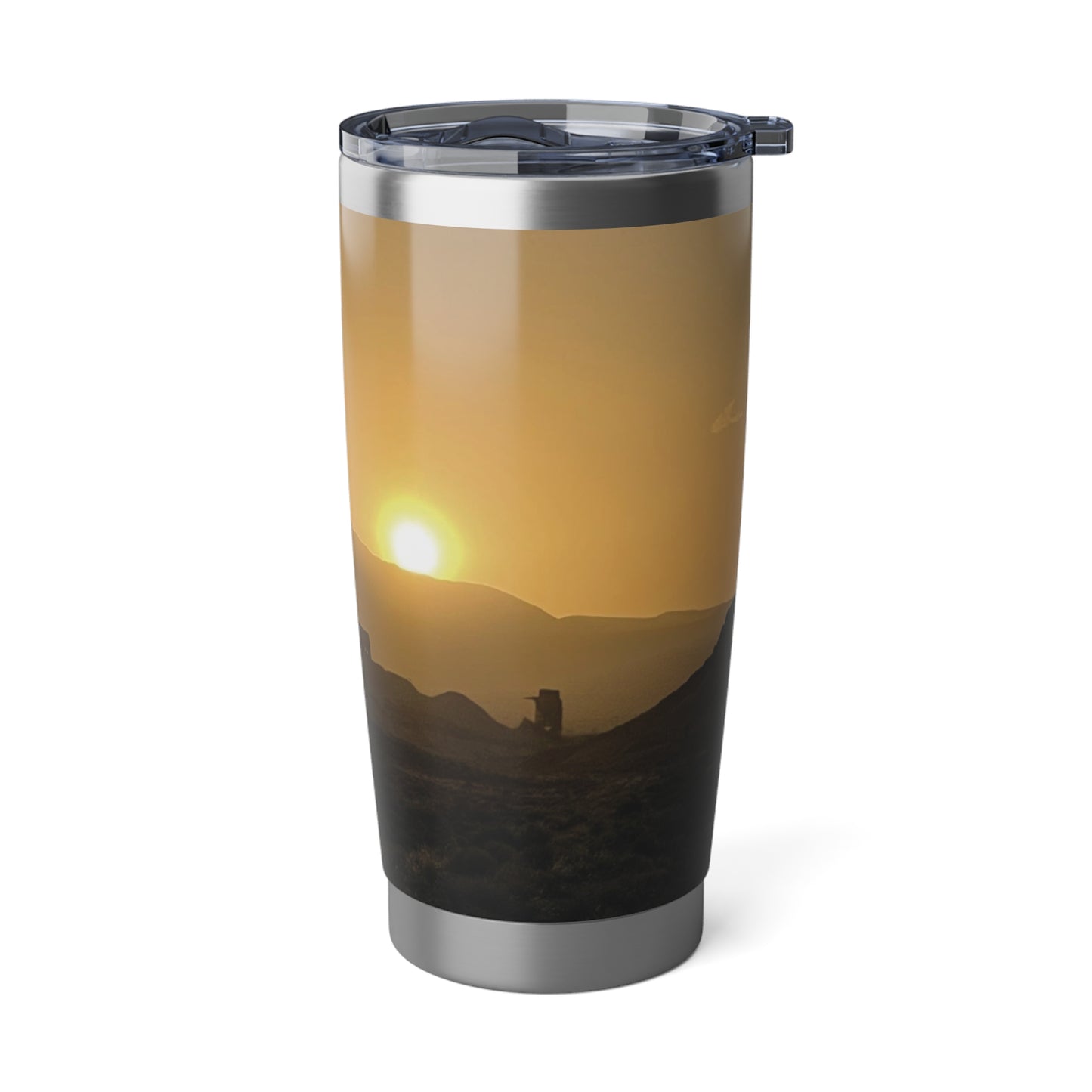 A&FP Sunset Logo, Vagabond Stainless Steel Tumbler, 20oz