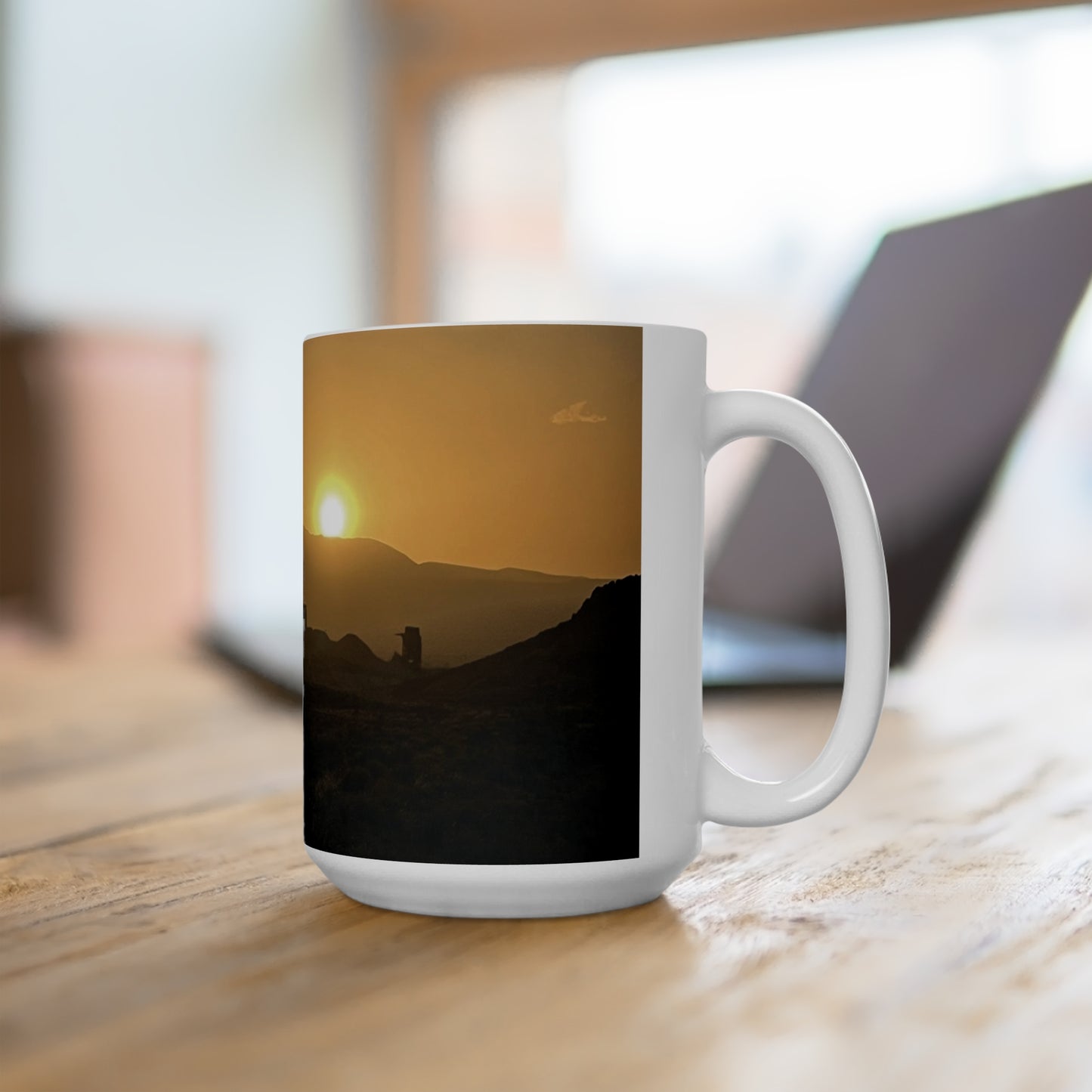 Abandoned & Forgotten Places Sunset Mug, 15oz