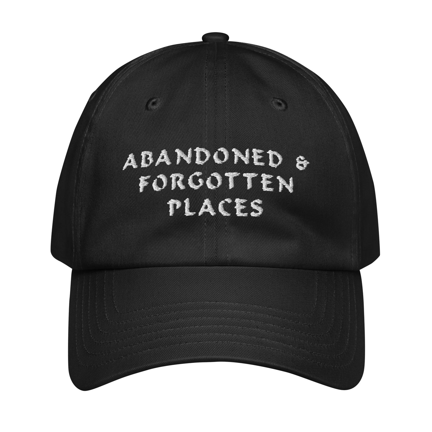 Abandoned & Forgotten Places, Under Armour® Baseball Cap (white embroidered)