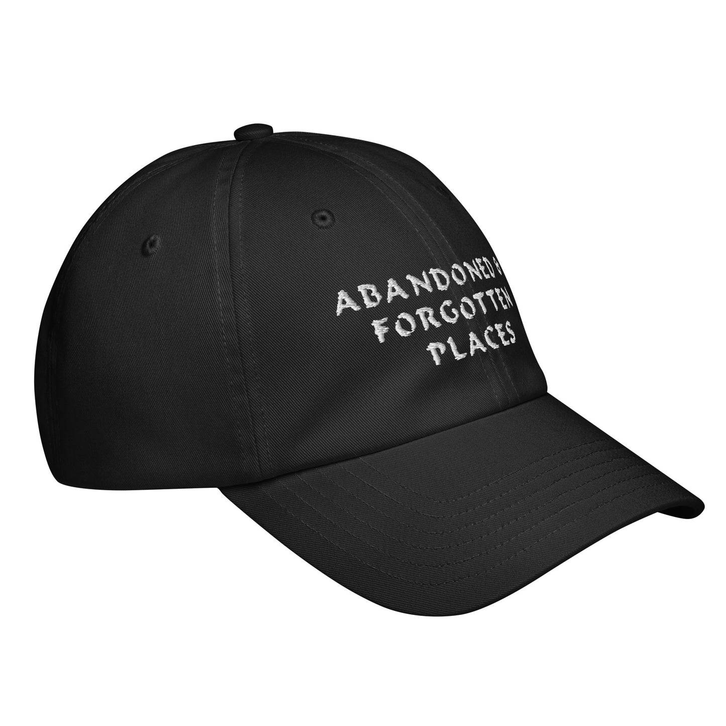 Abandoned & Forgotten Places, Under Armour® Baseball Cap (white embroidered)